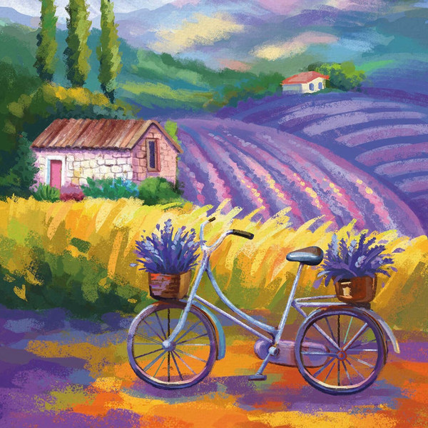 Изображение товара Набор алмазной вышивки Феникс+ Лавандовый прованс / 68603