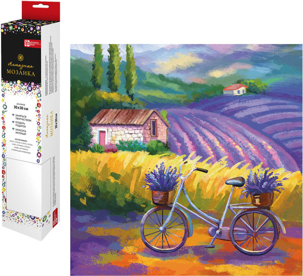 Изображение товара Набор алмазной вышивки Феникс+ Лавандовый прованс / 68603