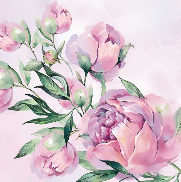 Изображение товара Набор алмазной вышивки Феникс+ Нежные пионы / 68606