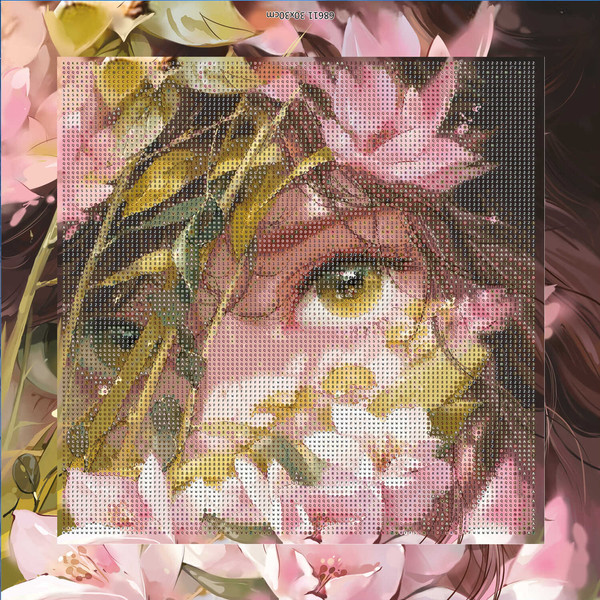 Изображение товара Набор алмазной вышивки Феникс+ Девушка в магнолиях / 68611
