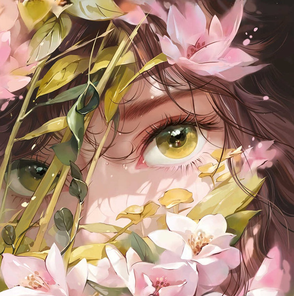 Изображение товара Набор алмазной вышивки Феникс+ Девушка в магнолиях / 68611