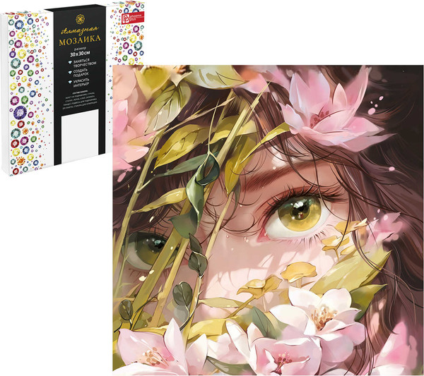 Изображение товара Набор алмазной вышивки Феникс+ Девушка в магнолиях / 68611
