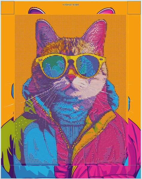 Изображение товара Набор алмазной вышивки Феникс+ Яркий кот / 68636