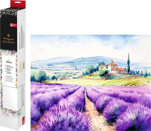 Изображение товара Набор алмазной вышивки Феникс+ Лавандовое поле / 68643
