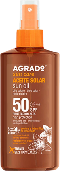Изображение товара Масло для загара Agrado Sun Oil SPF50 (100мл)