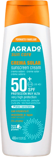 Изображение товара Крем солнцезащитный Agrado Sunscreen Cream SPF 50+ для чувствительной кожи (400мл)