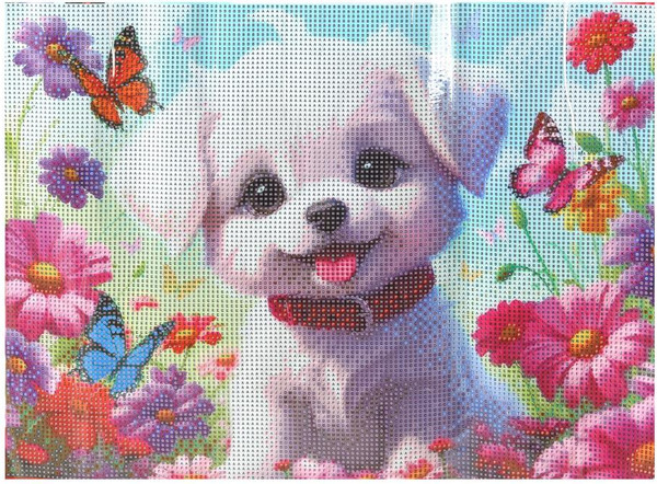 Изображение товара Набор алмазной вышивки MultiArt Маленький друг / AM30X40-122130