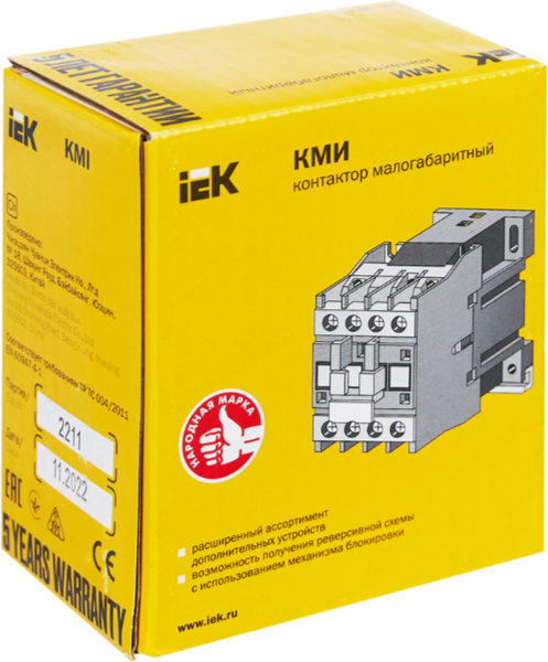 Изображение товара Контактор IEK KKME11-018-024-10