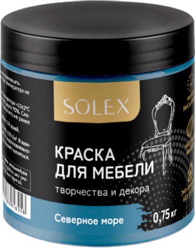 Изображение товара Краска Solex Для мебели (0.75мл, северное море)