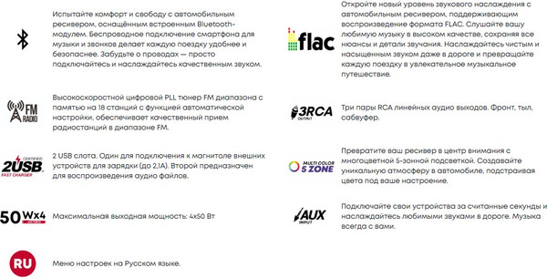 Изображение товара Бездисковая автомагнитола ACV AVS-601UBM