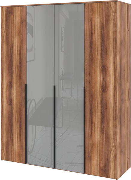 Изображение товара Шкаф Stolline Онтарио 4-х дверный / 474.01 (дуб барокко/серый глянец)