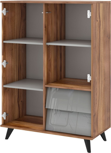 Изображение товара Тумба Stolline Онтарио 2 ящика / 474.05 (дуб барокко/серый глянец)