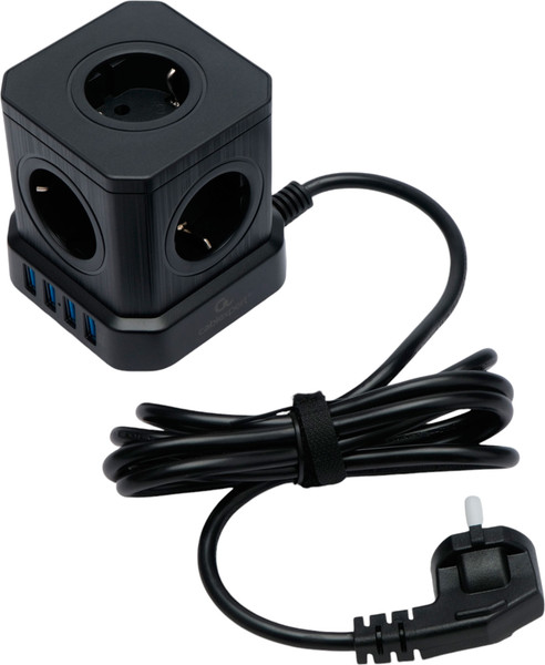 Изображение товара Сетевой фильтр Cablexpert TWR-5-U4-B-2