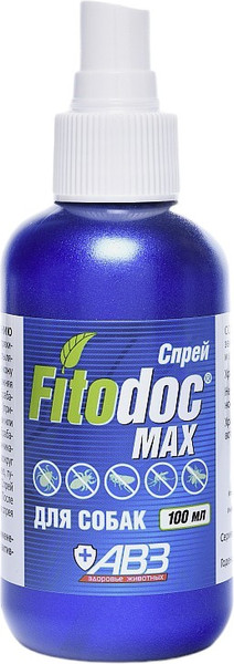 Изображение товара Спрей от блох Агроветзащита Fitodoс Max для собак (100мл)