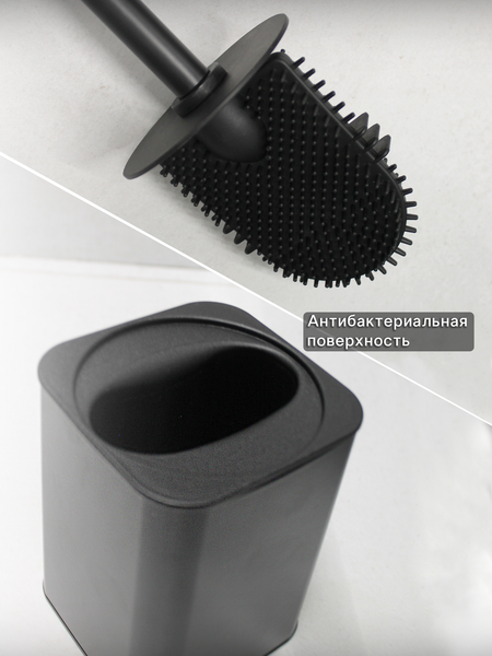 Изображение товара Ершик для унитаза Caspian 90049 (черный)