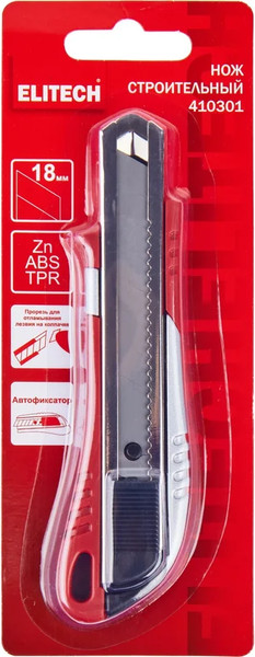 Изображение товара Нож строительный Elitech 18мм / 207181