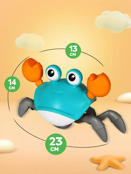 Изображение товара Развивающая игрушка PlayOkay Веселый крабик / 2023102560010 (синий)