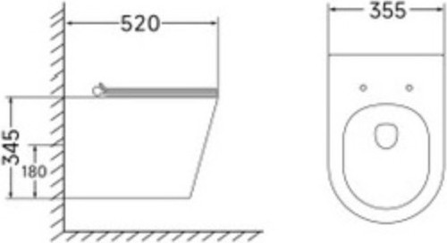 Изображение товара Унитаз подвесной Cerutti Faro Aria Tornado CT10833