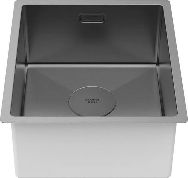 Изображение товара Мойка кухонная Paulmark PM213844-GM (черный/вороненая сталь)
