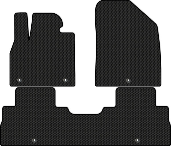 Изображение товара Комплект ковриков для авто Alicosta 2293_1 для Hyundai Palisade SUV/LX2 2018-н.в. (EVA соты, черный, задний ряд)