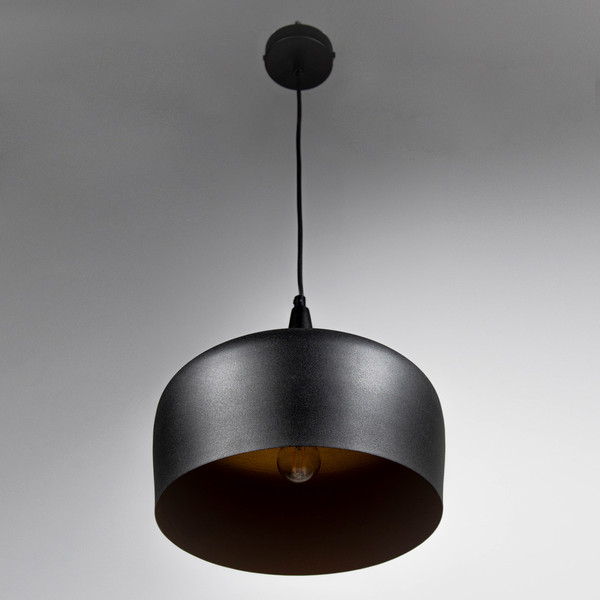 Изображение товара Потолочный светильник Элетех Эстет НСБ 01-60-196 / 1005405434 (черный муар/золото)