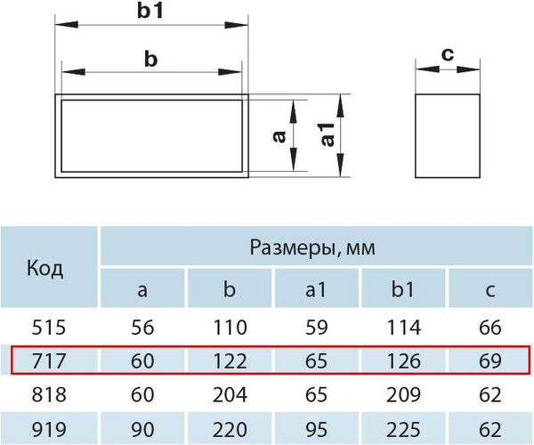 Изображение товара Соединитель воздуховода Vents 717