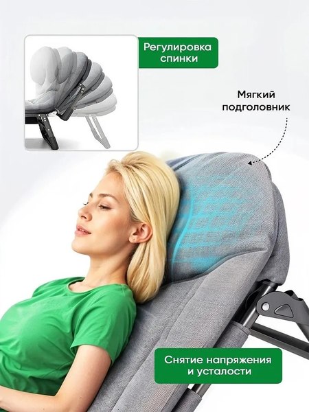 Изображение товара Раскладушка туристическая Classmark 200x64 / 2023052450010
