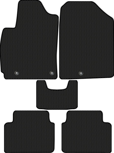 Изображение товара Комплект ковриков для авто Alicosta 2304_1 для Hyundai Veloster JS II Хэтчбэк/JSN 2018 (EVA соты, черный)
