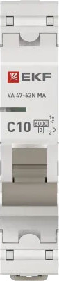 Изображение товара Выключатель автоматический EKF PROxima ВА 47-63N MA / M63MA6110C