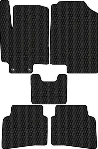 Изображение товара Комплект ковриков для авто Alicosta 0591_1 для Kia Rio X-Line I Хэтчбек 5дв 2017-2021 (EVA соты, черный)