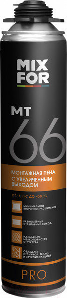 Изображение товара Пена монтажная Mixfor Профессиональная MT 66 (850мл)