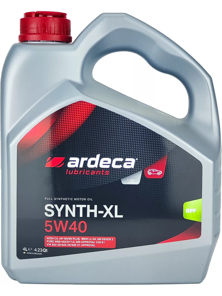 Изображение товара Моторное масло Ardeca Synth-XL 5W40 / P01031-ARD005 (5л)