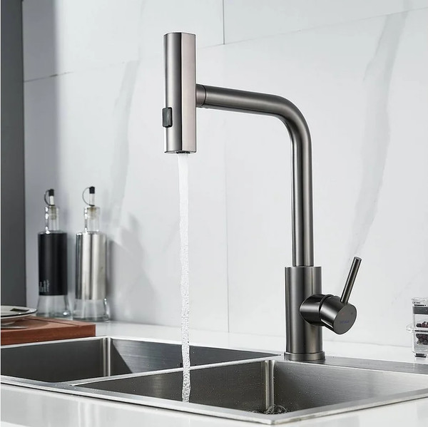 Изображение товара Смеситель Shevanik S263T (оружейная сталь)