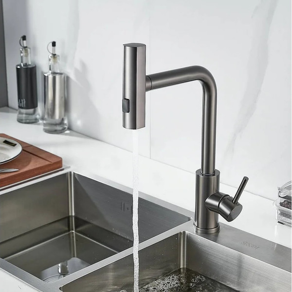 Изображение товара Смеситель Shevanik S263T (оружейная сталь)