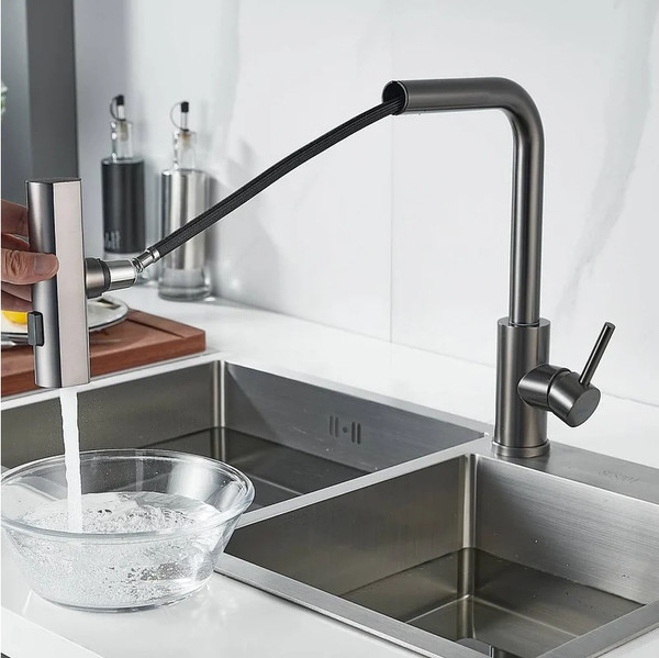 Изображение товара Смеситель Shevanik S263T (оружейная сталь)