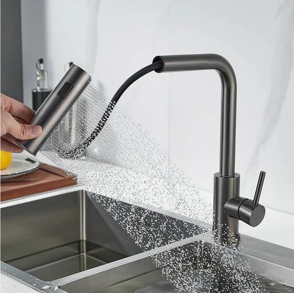 Изображение товара Смеситель Shevanik S263T (оружейная сталь)