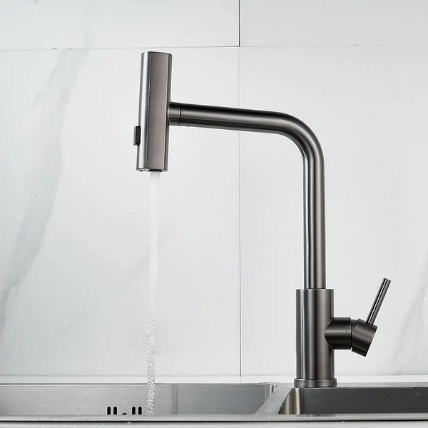 Изображение товара Смеситель Shevanik S263T (оружейная сталь)