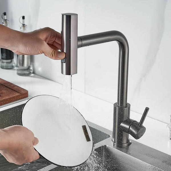 Изображение товара Смеситель Shevanik S263T (оружейная сталь)