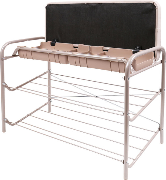 Изображение товара Банкетка Ника ЭТП3-1/БЖ (слоновая кость/бежевый металлик)