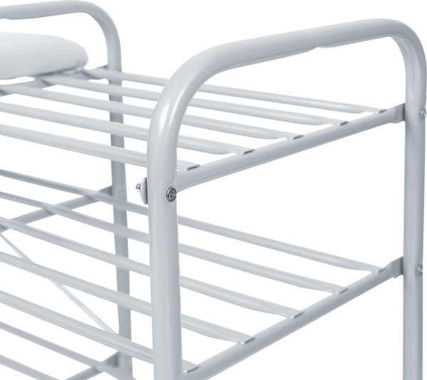 Изображение товара Полка для обуви Ника Люкс ЭТЛ3-1/МС (светло-серый/матовый серый)