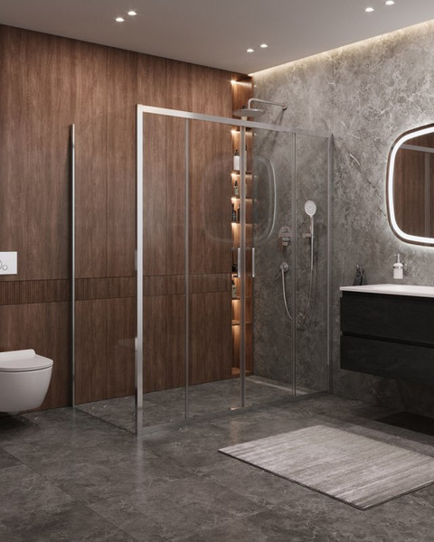 Изображение товара Душевой уголок Cezares MOLVENO-AH-2/1-170/90-C-Cr-IV