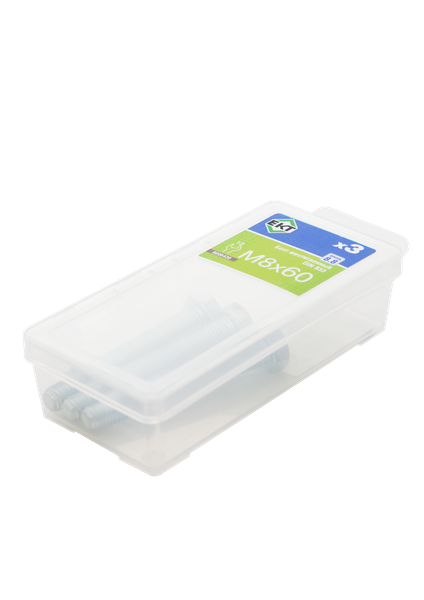 Изображение товара Болт ЕКТ Шестигранный 8х60 цинк 8.8 DIN 933 / B006439 (3шт)