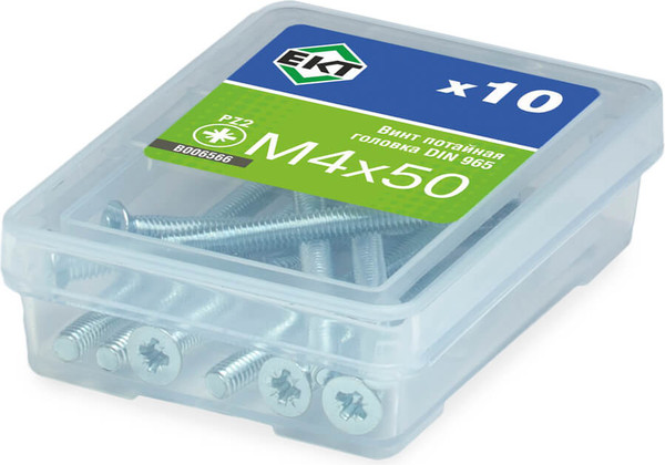Изображение товара Винт ЕКТ 4х50 DIN 965 / B006566 (10шт)