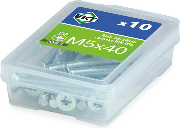Изображение товара Винт ЕКТ 5х40 DIN 965 / B006577 (10шт)