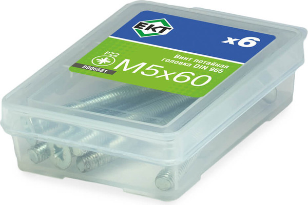 Изображение товара Винт ЕКТ 5х 60 DIN 965 / B006581 (6шт)