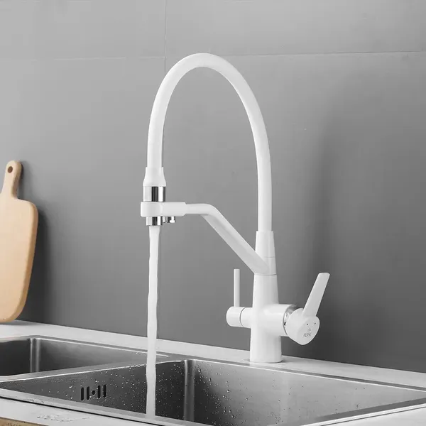 Изображение товара Смеситель Rose R558C (белый)