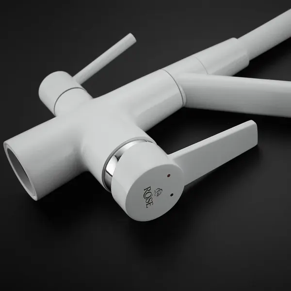 Изображение товара Смеситель Rose R558C (белый)