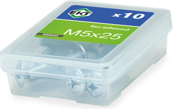 Изображение товара Винт ЕКТ Мебельный 5х25 / B006645 (10шт)