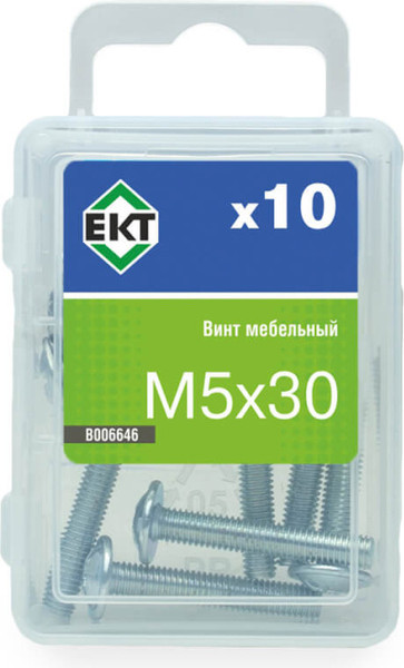 Изображение товара Винт ЕКТ Мебельный 5х30 / B006646 (10шт)