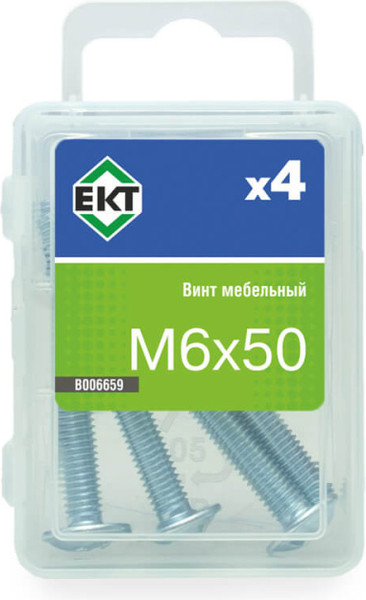 Изображение товара Винт ЕКТ Мебельный 6х50 / B006659 (4шт)